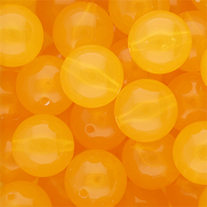 16 mm DQ&reg; Perlen aus Acryl shiny Warm yellow