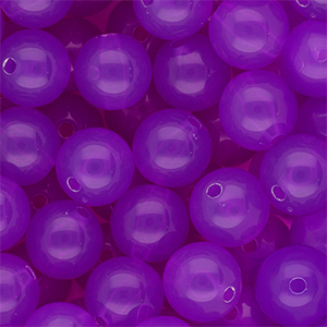 14 mm DQ&reg; Perlen aus Acryl shiny Purple