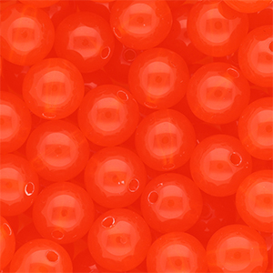 14 mm DQ&reg; Perlen aus Acryl shiny Vermillion red