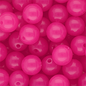 14 mm DQ&reg; Perlen aus Acryl shiny Magenta pink