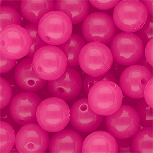 12 mm DQ&reg; Perlen aus Acryl shiny Magenta pink