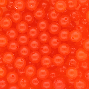 10 mm DQ&reg; Perlen aus Acryl shiny Vermillion red