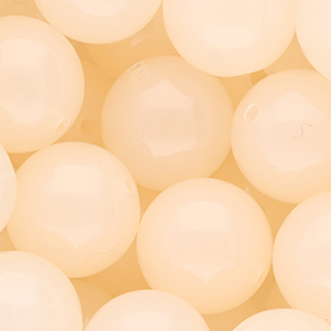 20 mm DQ&reg; Perlen aus Acryl shiny Light peach