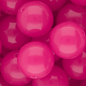 20 mm DQ&reg; Perlen aus Acryl shiny Magenta pink