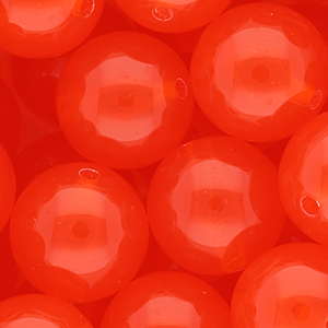 20 mm DQ&reg; Perlen aus Acryl shiny Vermillion red