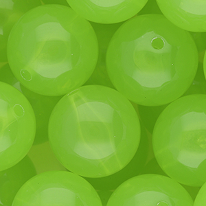 20 mm DQ&reg; Perlen aus Acryl shiny Light green