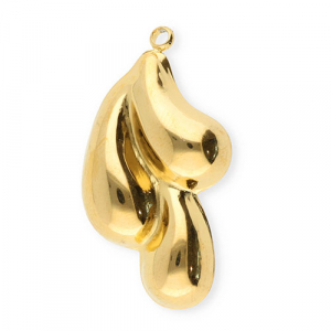 Anh&auml;nger aus Stainless Steel - Rostfreiem Stahl Drops Gold