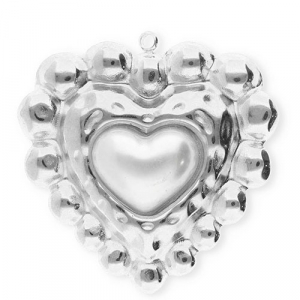 Anh&auml;nger aus Stainless Steel - Rostfreiem Stahl Heart Silver-white