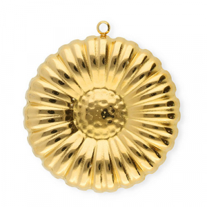 Anh&auml;nger aus Stainless Steel - Rostfreiem Stahl Flower Gold