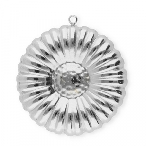 Anh&auml;nger aus Stainless Steel - Rostfreiem Stahl Flower Silver