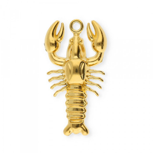 Anh&auml;nger aus Stainless Steel - Rostfreiem Stahl Lobster Gold