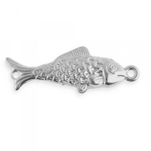 Zubeh&ouml;r aus Stainless Steel - Rostfreiem Stahl Zwischenst&uuml;ck Fish Silver