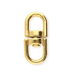 Zubeh&ouml;r aus Stainless Steel - Rostfreiem Stahl Schl&uuml;ssel Anh&auml;nger Oval Gold