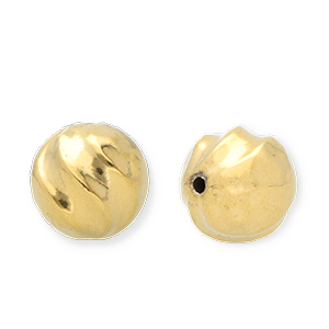 Perlen aus Stainless Steel - Rostfreiem Stahl 16 mm Gold