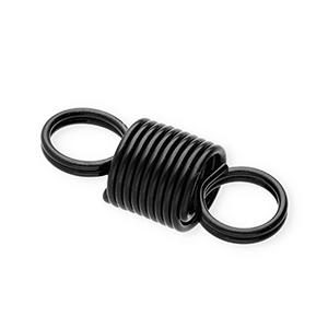 Farbiges Zubeh&ouml;r Schmuckverbinder Stahlfeder Black