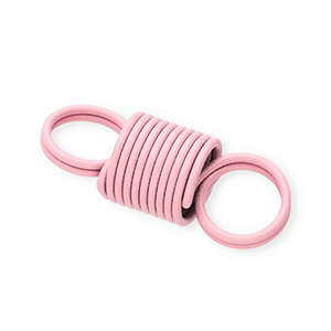Farbiges Zubeh&ouml;r Schmuckverbinder Stahlfeder Light pink