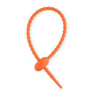 Farbiges Zubeh&ouml;r Zierkabelbinder aus Silikon Orange