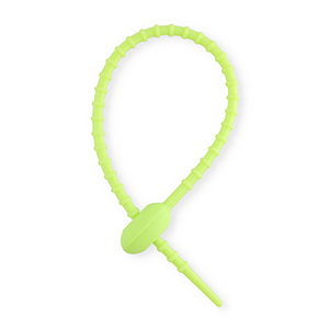 Farbiges Zubeh&ouml;r Zierkabelbinder aus Silikon Green