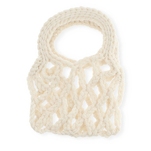 Handgeh&auml;kelte T&auml;schchen Off white