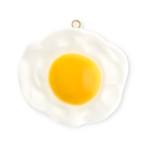 Statement-Anh&auml;nger Fried Egg White-yellow