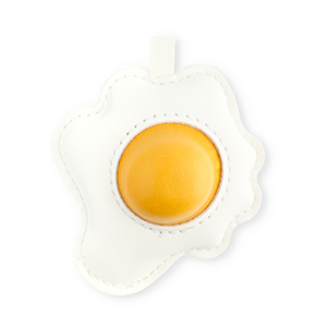 Statement-Anh&auml;nger Fried Egg White-warm yellow