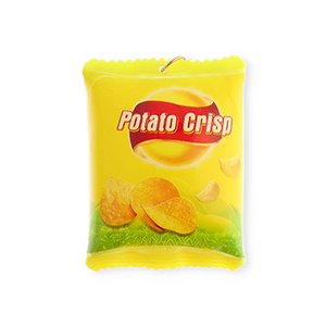 Statement-Anh&auml;nger Bag of Crisps Yellow-red-green