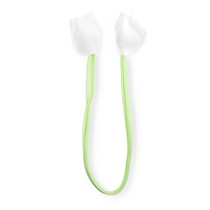 Statement-Anh&auml;nger Tulip shiny Light green- white