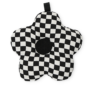 Statement-Anh&auml;nger Flower with Cubes Black-white