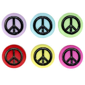 Acryl Buchstaben peace Multicolour-black