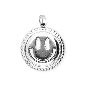 BY31&reg; Anh&auml;nger aus Stainless Steel - Rostfreiem Stahl Smiley Silver