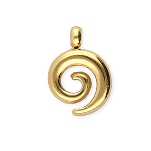 BY31&reg; Anh&auml;nger aus Stainless Steel - Rostfreiem Stahl Spiral Gold