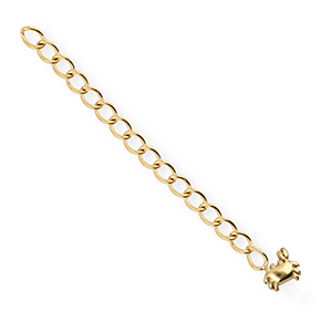BY31&reg; Zubeh&ouml;r aus Stainless Steel - Rostfreiem Stahl Verl&auml;ngerungsketten Set Crab Gold