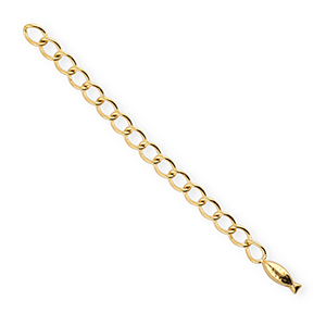 BY31&reg; Zubeh&ouml;r aus Stainless Steel - Rostfreiem Stahl Verl&auml;ngerungsketten Set Fish Gold