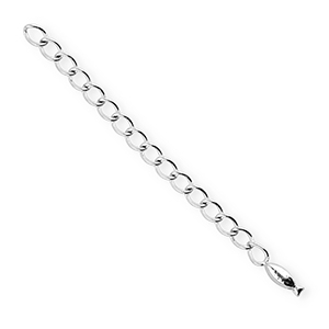 BY31&reg; Zubeh&ouml;r aus Stainless Steel - Rostfreiem Stahl Verl&auml;ngerungsketten Set Fish Silver