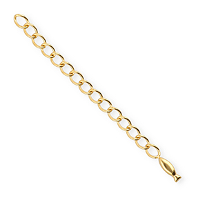 BY31&reg; Zubeh&ouml;r aus Stainless Steel - Rostfreiem Stahl Verl&auml;ngerungsketten Set Fish Gold