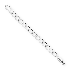 BY31&reg; Zubeh&ouml;r aus Stainless Steel - Rostfreiem Stahl Verl&auml;ngerungsketten Set Fish Silver