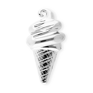 Statement Broschen aus Stainless Steel - Rostfreiem Stahl Ice lolly Silver