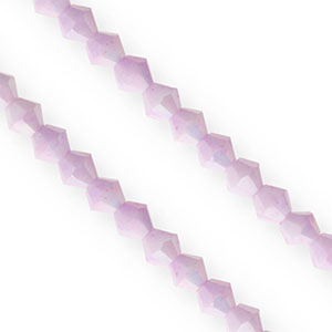 Facetten Top Glas Perlen Bicone 6&nbsp;mm Lilac-AB coating