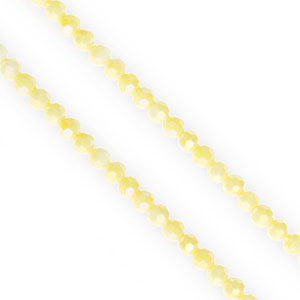 Facetten Top Glas Perlen Round 4&nbsp;mm Yellow-AB coating