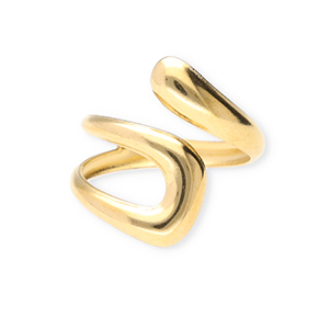 Stainless Steel - Rostfrei Stahl Ringe Gold