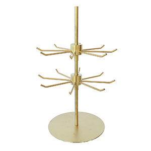 Schmuck Display Rostfreiem Stahl 2-layer Gold