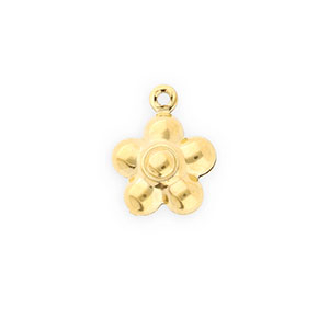 Anh&auml;nger aus Stainless Steel - Rostfreiem Stahl Flower Gold