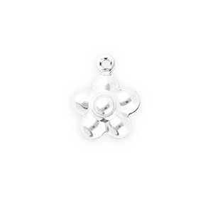 Anh&auml;nger aus Stainless Steel - Rostfreiem Stahl Flower Silver
