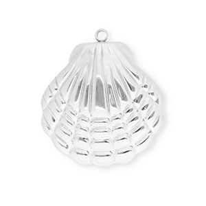 Anh&auml;nger aus Stainless Steel - Rostfreiem Stahl Shell Silver