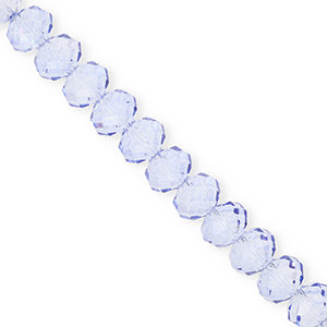 Facetten Top Glas Perlen 8x6&nbsp;mm Rondellen Blue