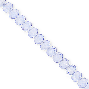 Facetten Top Glas Perlen 6x5&nbsp;mm Rondellen Blue
