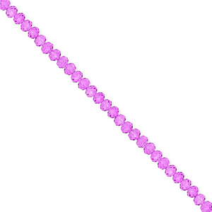 Facetten Top Glas Perlen 3x2&nbsp;mm Rondellen Purple