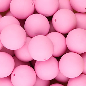 Silikonperlen 18&nbsp;mm runden Orchid purple