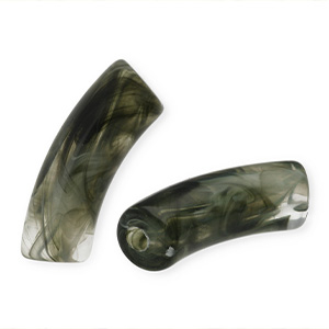 Perlen aus Acryl Tube Marble greige