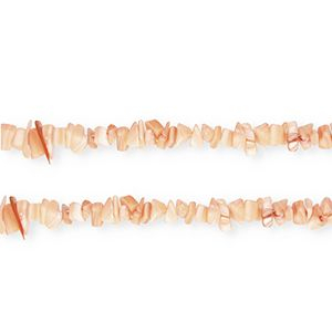 Perle Muschel Chipstone Salmon orange